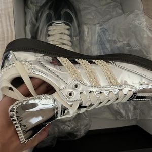 Adidas Wales Bonner Silver Samba US 5.5